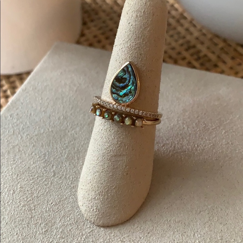 Stacked teardrop ring set - Picture 3 of 3